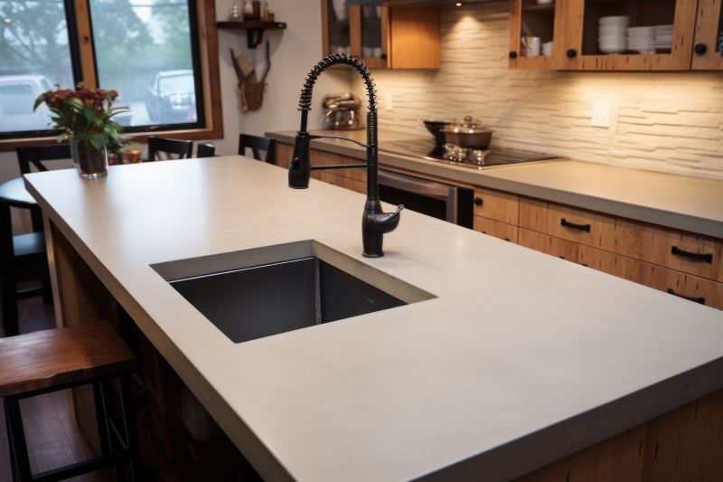 Cement Countertop Pouring in Sonoma County, CA